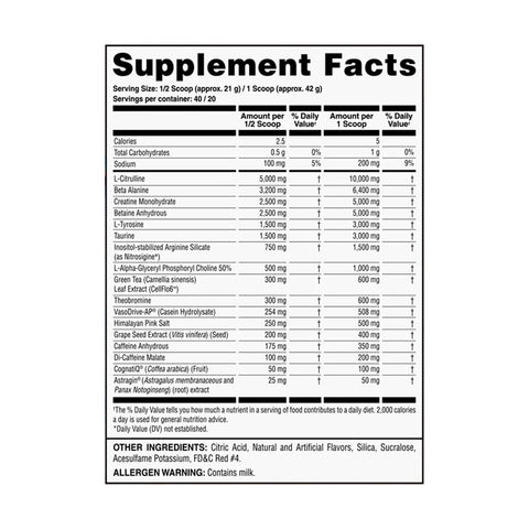 BloodyHooliganPreWorkoutSupplementFacts